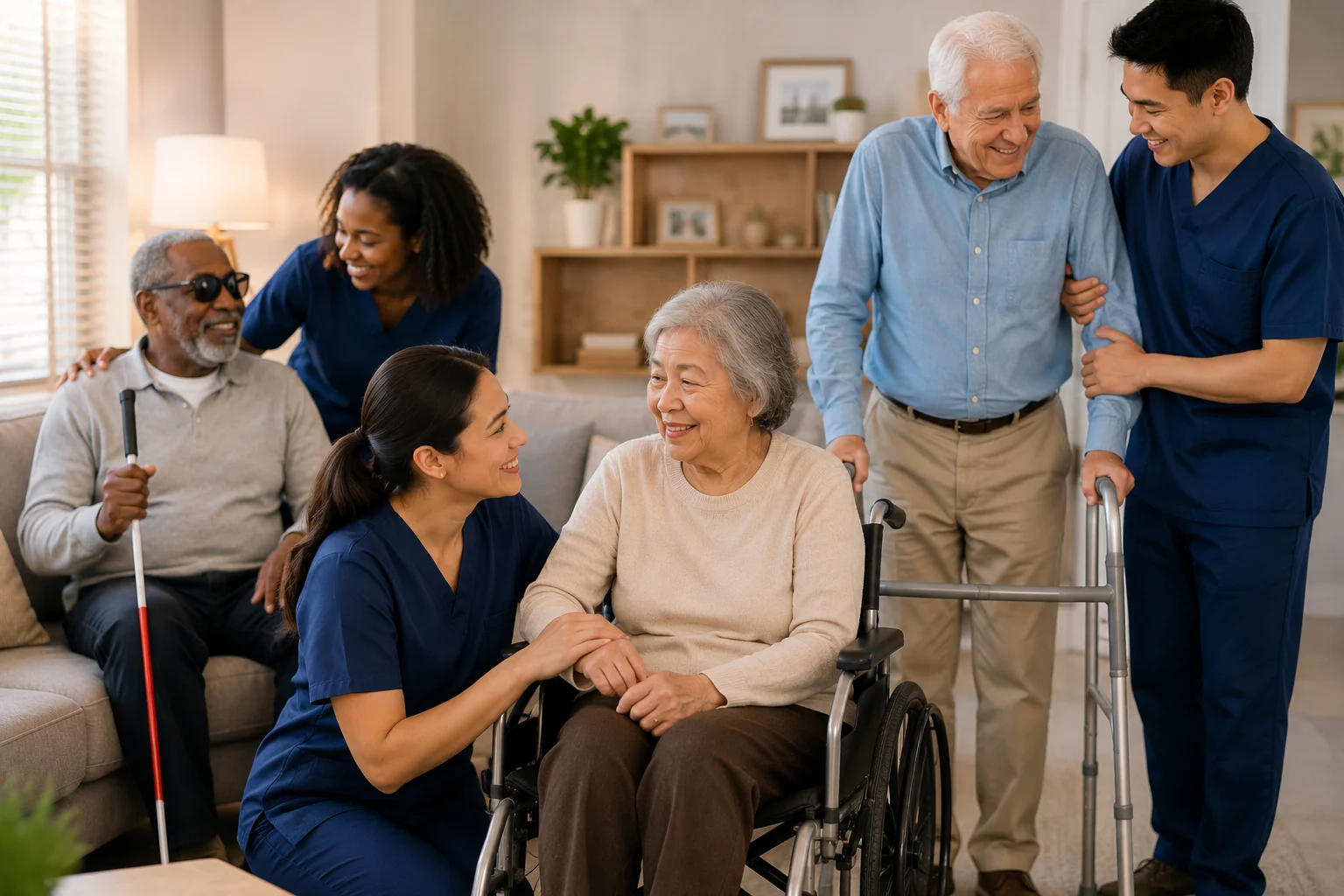 Ebd services for elderly blind  disabled individuals